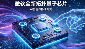 微软发布全新拓扑量子芯片：AI智能体协助开发，可靠性提升1000倍