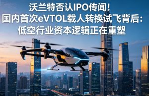沃兰特否认IPO传闻！国内首次eVTOL载人转换试飞背后：低空行业资本逻辑正在重塑