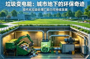 日吞三千吨垃圾 地下工厂变废为宝 打造城市绿色循环新样板