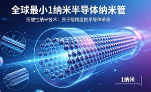 突破纳米尺度极限！全球最小1纳米半导体纳米管成功问世