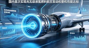 国内首次！兆瓦级液氢燃料航空发动机整机性能达标，中国绿色航空动力实现里程碑突破
