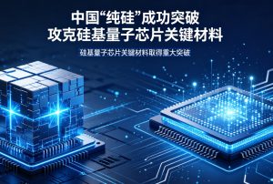 中国 “纯硅” 重大突破！成功攻克硅基量子芯片核心材料
