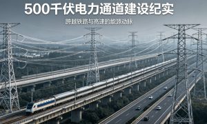 跨越铁路与高速，湖北 500 千伏电力通道全面贯通