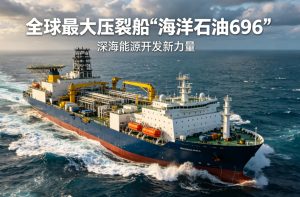 全球最大！我国首艘自主建造大型压裂船“海洋石油696”正式交付 续航超万海里
