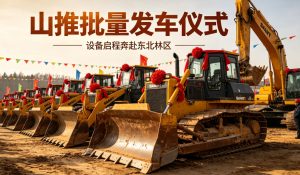 整装启运赴林海，山推成套装备批量发车赋能东北绿色生态建设