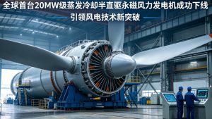 全球首台20MW级蒸发冷却半直驱永磁风力发电机成功下线 我国海上风电核心技术再破局