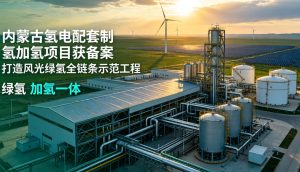 内蒙古氢电配套制氢加氢一体化项目正式完成备案 打通风光绿氢就地应用全链条