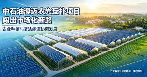 中石油澄迈福山农光互补项目闯出无补贴市场化运营新路