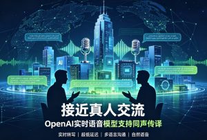 OpenAI重磅发布实时语音模型 超低延迟同声传译解锁真人级自然交互
