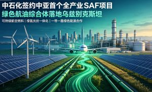 中石化签约中亚首个全产业链 SAF 项目 61 亿美元绿色航油综合体落地乌兹别克斯坦