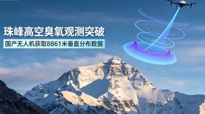国产无人机突破极高海拔观测 我国首次精准获取珠峰8861米臭氧垂直分布数据