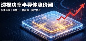 透视功率半导体涨价潮：供需三重矛盾共振，景气周期延续至 2027 年