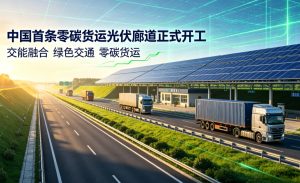 全国首条零碳货运光伏廊道正式开工 构建交能融合绿色交通新样板