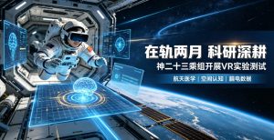 在轨深耕两月 科研步履不停 神二十三乘组依托VR设备完成多项太空实验测试