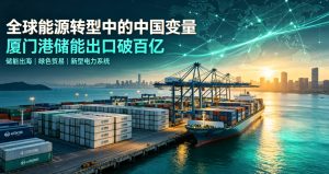 全球能源转型中的中国变量：厦门港储能出口突破百亿元，中国储能产业链领跑全球绿色赛道