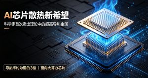 AI 芯片散热迎来革命性突破！科学家首次制备理论超高导热金属，导热性能达铜 3 倍