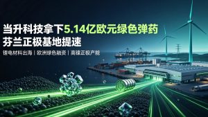 5.14 亿欧元绿色融资落地！当升科技芬兰正极基地提速，筑牢欧洲锂电本地化版图