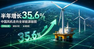 半年增长 35.6%！中国风机加速走向全球，勾勒世界绿色能源新版图