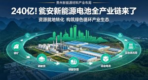 总投资 240 亿元落地贵州瓮安！湖南裕能打造新能源电池全产业链循环产业基地