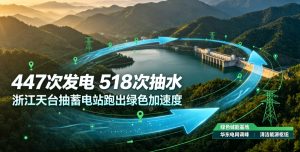 447 次发电、518 次抽水！浙江天台抽蓄电站跑出绿色能源加速度