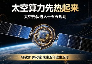 太空算力产业持续升温，太空光伏纳入十五五顶层规划！未来五年砷化镓、钙钛矿技术路线分庭抗礼