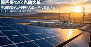 中国铁建海外子公司斩获墨西哥 12 亿元光储一体化 EPC 大单 深耕拉美新能源市场