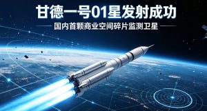 国内首颗商业空间碎片监测卫星甘德一号 01 星发射成功 商业天基太空态势感知实现从零到一突破