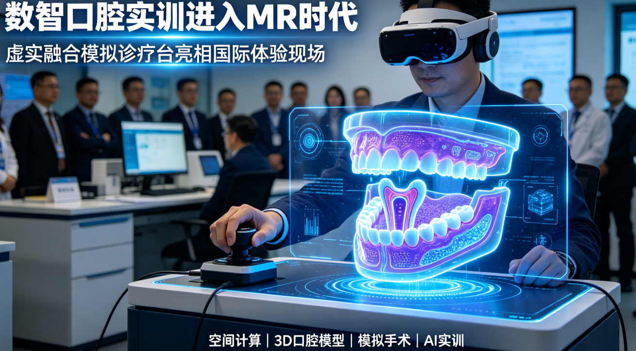 沉浸式 MR 数字口腔设备惊艳 APEC 数字周 海内外嘉宾实地体验虚实融合模拟诊疗