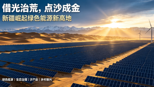 借光治荒，点沙成金 新疆崛起全国绿色能源新高地