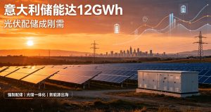 新闻稿：意大利储能总装机突破 12GWh，新政落地光伏配套储能已成行业刚需