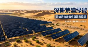 深耕荒漠绿能，沙坡头牧光储一体化项目圆满投运