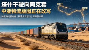 一趟从塔什干驶向阿克套的列车，正改写中亚物流版图
