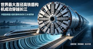 再创世界纪录！我国自研世界最大直径高铁盾构机成功穿越长江