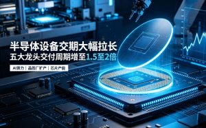 半导体设备交期大幅拉长！五大龙头交付周期增至 1.5-2 倍，6 个月设备等待期拉长至一年
