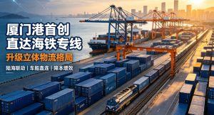 厦门港全国首创直达海铁专线投运 构筑陆海联动立体物流新格局