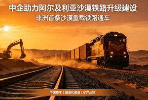 中企助力阿尔及利亚沙漠铁路升级 非洲首条沙漠重载铁路建成通车