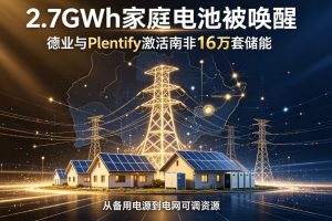 2.7GWh 家庭电池被唤醒！德业携手 Plentify 激活南非 16 万套户用储能，打造非洲最大住宅虚拟电厂